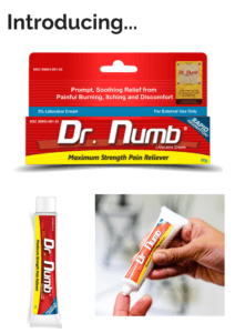 USING DR. NUMB FOR WAX CLIENTS