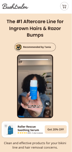 Bushbalm ingrown hair product